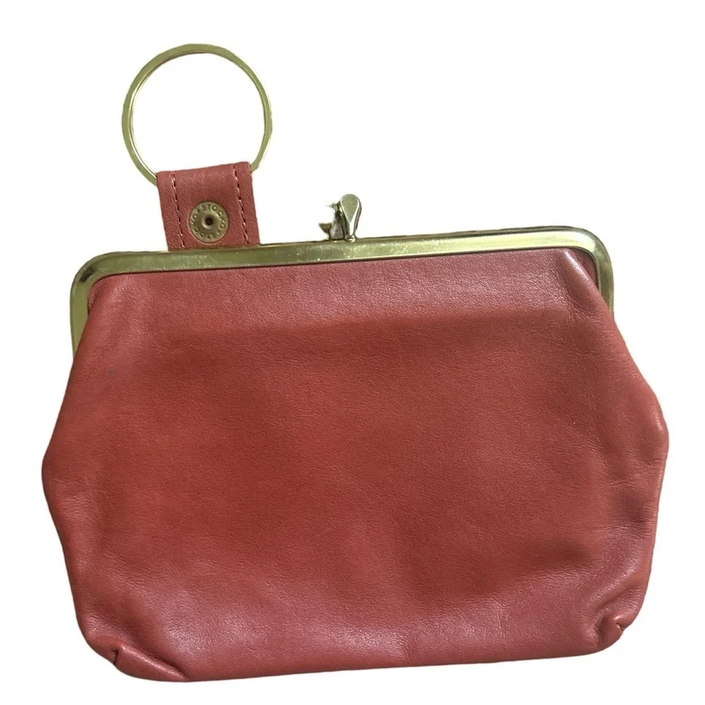 Vintage Rolfs Genuine Leather coin purse -mahogany brown  - MADE IN USA